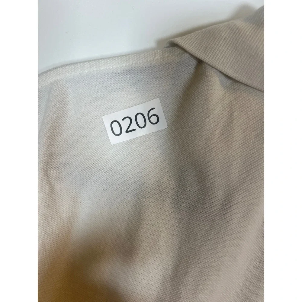 Polo Ralph Lauren Mens Short Sleeve Custom Fit Pique Polo Shirt White Large Long